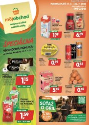 1. strana letáka Môj obchod 17. 7. - 30. 7. 2026 