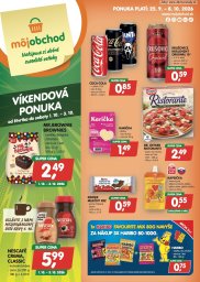 1. strana letáka Môj obchod 25. 9. - 8. 10. 2026 